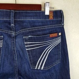 {7FAM} 7 for All Mankind Dark Wash Dojos, Size 27